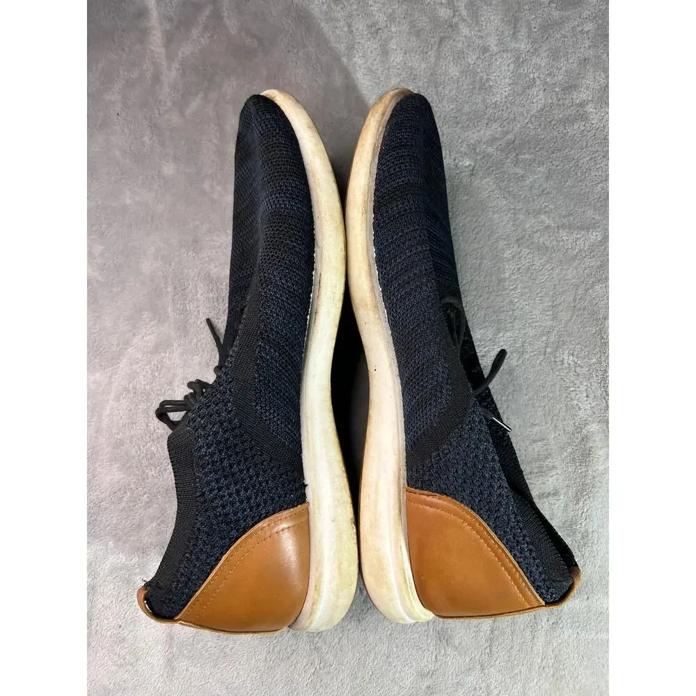 G.H. Bass & Co. blue knit casual oxford mens shoes 13
